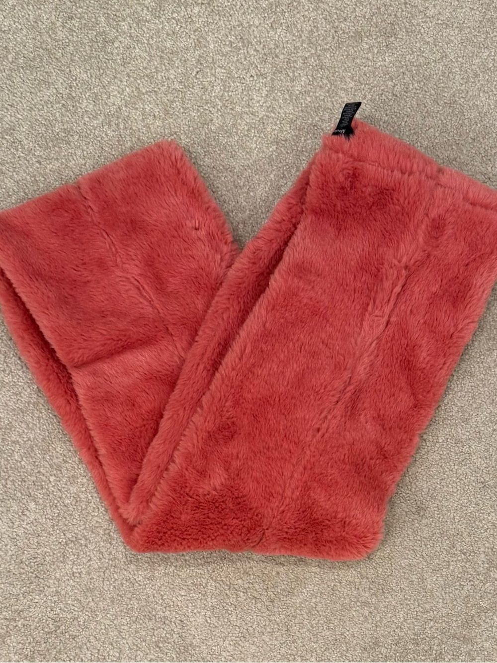 Fuzzy/red plush pants